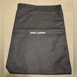 Saint Laurent Black Fabric Travel / Dust Bag